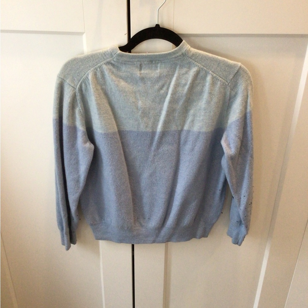 Cropped two tone blue Calvin Klein sweater - Picture 2 of 2